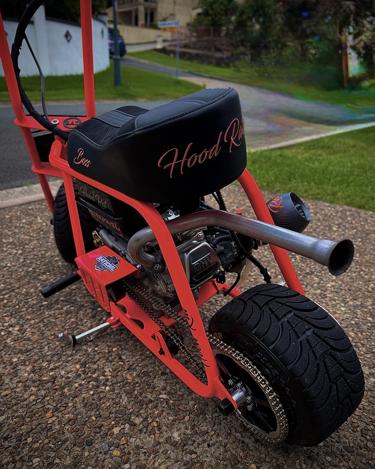 Hood Rat Boss Hornet Red rear detail