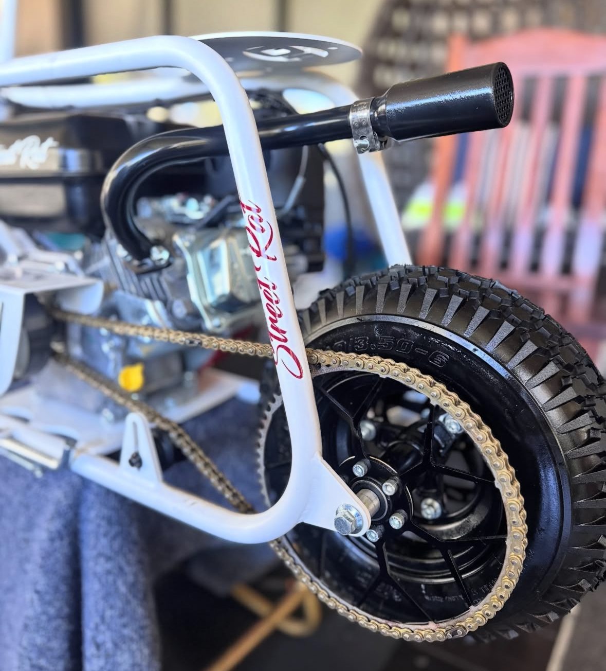 Street Rat frame decal detail